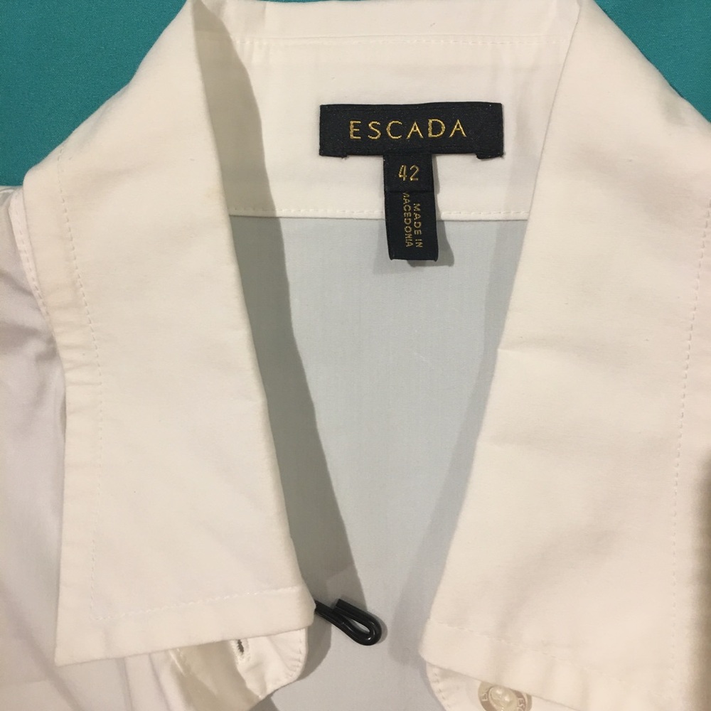 Escada white button-down shirt